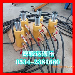 德州100吨空心千斤顶专业制造商德骏达 精湛工艺与液压泵配套应用